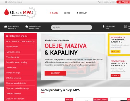 Oleje MPA